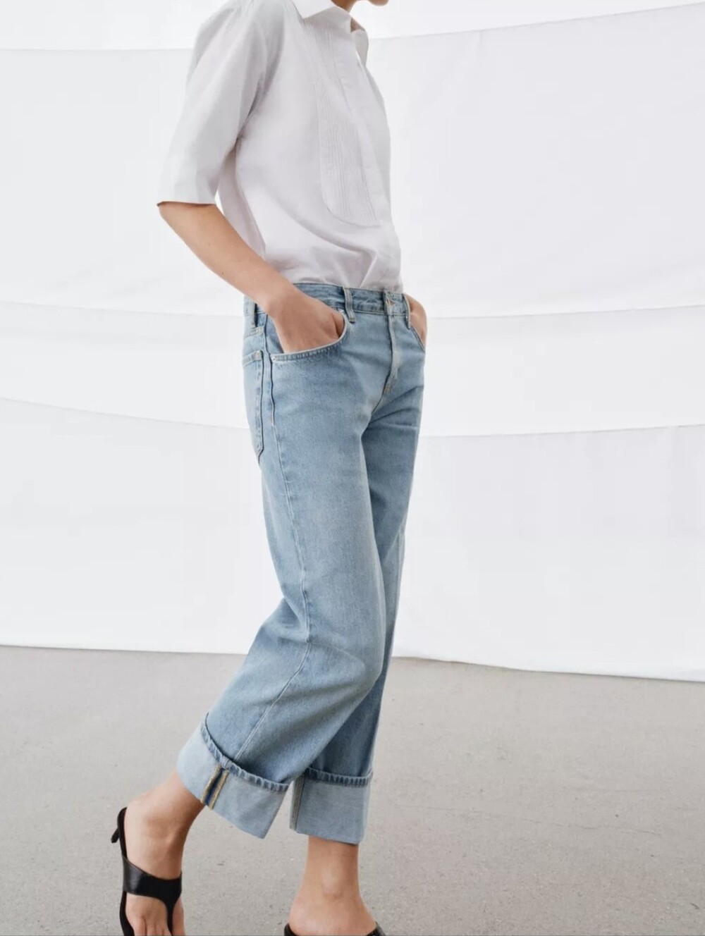 ❤️SALE ENDS on SEP.05💔Zara LOW RISE STRAIGHT LEG JEANS28(6)